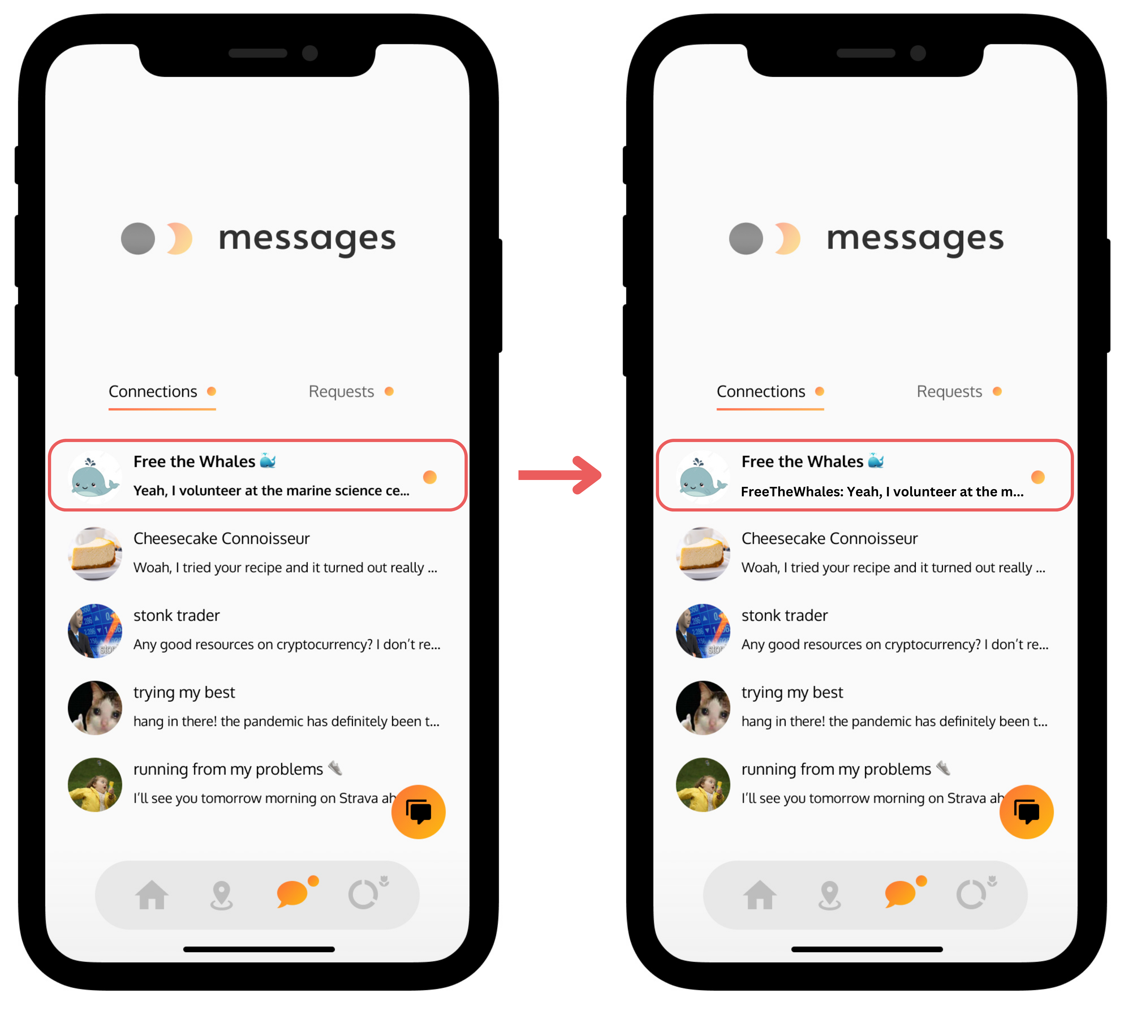 Messaging Changes